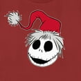 thumbnail image 2 of Women's The Nightmare Before Christmas Jack Santa Hat Graphic Tee Red Large, 2 of 4