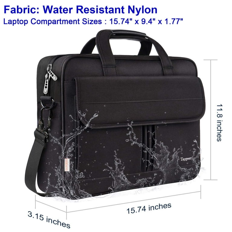 Taygeer Laptop Bag 15.6 inch,Water Resistant Briefcase, 15inch Expandable Messenger Shoulder Bag