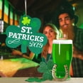 thumbnail image 1 of Decoraciones del Día de San Patricio, Letrero colgante de madera para festival irlandés, Decoración para fiesta del Día de San Patricio, Letrero colgante de madera con pajita de la suerte verde, Decor, 1 of 6