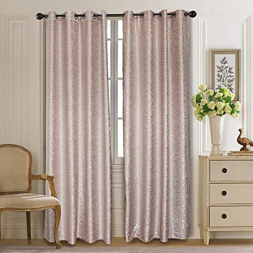 Dolce Mela DMC713 Habillages de Fenêtre Draperies, Long, Rose