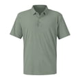 thumbnail image 3 of Men's Summer Casual 3-Button Polo Shirts Solid Color Classic Soft Breathable Fabric Tops, M, 3 of 9