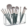 thumbnail image 6 of Cosmetic Brush Holder 3 Slots Pencil Organizer Acrylic Desktop Eyeliner Makeup Tool Storage Case, 6 of 10