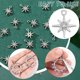 thumbnail image 4 of 30 colgantes de estrella de latón con circonitas cúbicas transparentes chapados en oro de 18 quilates o platino auténtico para pulseras, collares y bisutería., 4 of 9