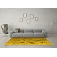 thumbnail image 3 of Ahgly Company Machine Washable Indoor Rectangle Abstract Yellow Modern Area Rugs, 2' x 3', 3 of 4