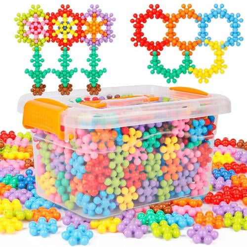 100Pcs Plum Blossom Building Blocks Puzzle Interlocking Educational Colorful Toy 