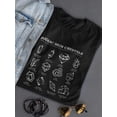 thumbnail image 3 of Zodiac Sign Crystals T-Shirt Women -Smartprints Designs, Female Large, 3 of 4
