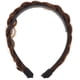 thumbnail image 1 of KAKOWELY Diadema trenzada de pelo falso, diadema ancha para niña, coleta para mujer, 1 of 5