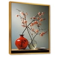 thumbnail image 2 of Designart "Enigmatic Charisma Of Coral Vases" Abstract Still Lifes Floater Framed Wall Art Living Room, 2 of 5