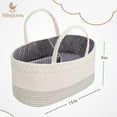 thumbnail image 6 of Baby Diaper Caddy Organizer | Large Cotton Rope Organizer for Wipes & Changing Table for Newborn, 6 of 6