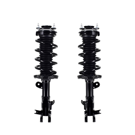 Pair of 2 Front L-R Quick Complete Strut-Coil Spring Assembly For 2012-2015 Honda Civic Si, EX, EX-L