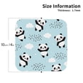 thumbnail image 3 of Kll Square Drink Coasters Set Of 4,Pu Leather Absorbent Coasters Set Decorative Coffee Cup Coasters Housewarming Gift For Home Decor-Cute Panda Bear, 3 of 9