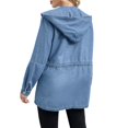 thumbnail image 4 of TJAZFJPA Veste en Jean pour Femme pour Robe Veste Décontractée pour Femme Veste en Denim Surdimensionnée Veste en Denim Décontractée Longue Style Boyfriend Veste en Jean Usée Automne Printemps Veste en Jean pour Femme Tendance Grande Taille, 4 of 9