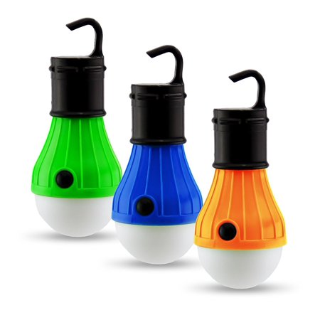 3 PC Outdoor Light Set for Tents & Camping | LED Light Bulbs