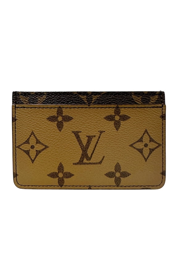 Pre-Owned Louis Vuitton Monogram Canvas Porte Carte Sample Card Case, Reverse, for... (Good)