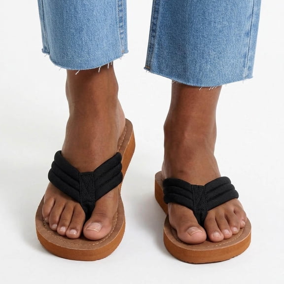 Jamicy Women's Flip Flops Lightweight Comfort Sandals Non-Slip Foam Sole, Beach Pool Casual Thong Shoes Comfortable Slippers for Summer Outings