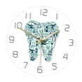 thumbnail image 3 of Reloj de pared de dientes Reloj cómo colgante dormitorio Decoración del hogar 12 pulgadas de pared de movimiento para de cocina, 3 of 9