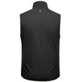 thumbnail image 5 of Little Donkey Andy Men's Lightweight Stretch Softshell Vest,Windproof Water-resistant Outerwear Vest for Running Cycling (Black S), 5 of 7