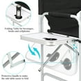 thumbnail image 4 of Seizeen Director Chairs for Outside, Folding Camping Chair Tall Directors Chair with Side Table and Side Bag, Heavy Duty Oversize Seat for Beach Fishing Picnic Chairs, Holds up to 300 lbs, 4 of 8
