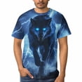 thumbnail image 4 of LAOLIUSN Men'S Wolf Graphic T-Shirt Novelty Animal Print Short Sleeve Top, S-4XL, 4 of 7