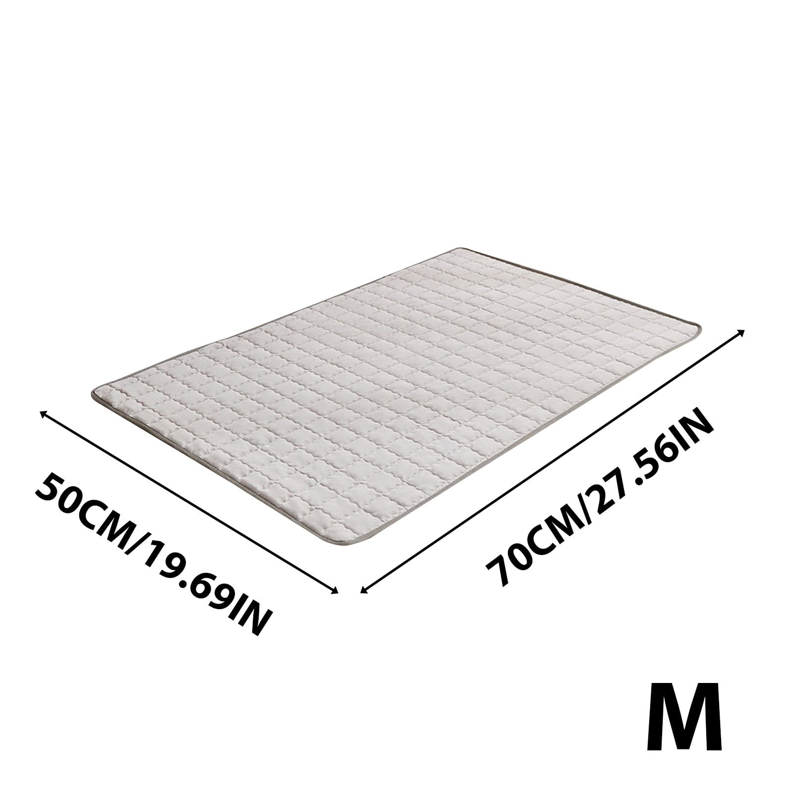 Hxlamzoo 2025 Upgraded Dog Cooling Mat 70x50cm - Ice Silk Pet Pad with Non-Slip Base, Eco-Friendly & Machine Washable for Summer Comfort