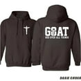thumbnail image 3 of GOAT God Over All Things Christian Hoodie, Cross Faith Graphic Unisex Pullover Sweatshirt, Inspirational Religious Hoodie for Men & Women, 3 of 5