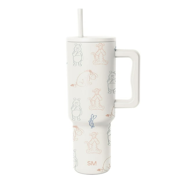 Vaso Simple Modern Disney Trek de 1,2 L con asa y tapa con pajita