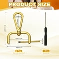thumbnail image 2 of Uxcell Swivel Clasps Hook, Detachable Snap Hook with Screwdriver for Bags and Crafts Gold 1-1/4 Inch, 2 of 7