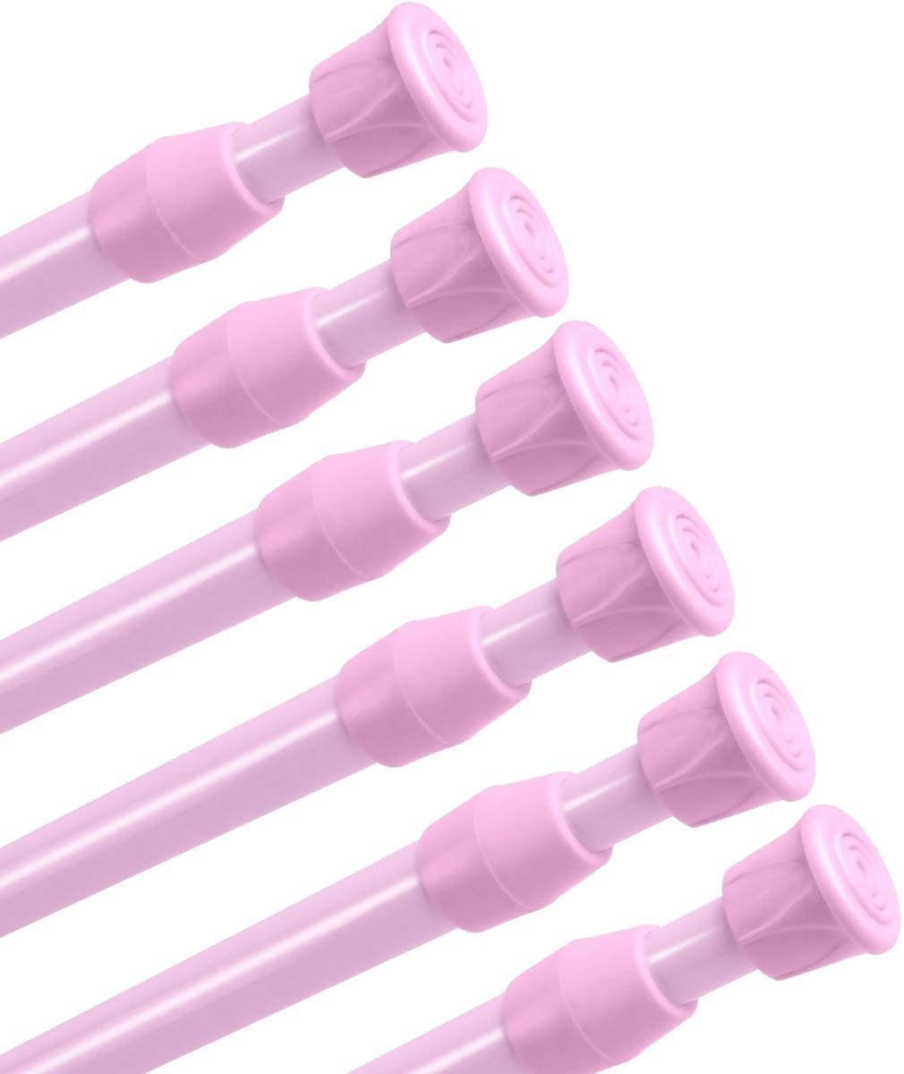 EAYY Tension Rods EAYY 5 Pack Cupboard Bars Tensions Rod Curtain Rod 28