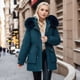 thumbnail image 3 of Chaqueta de algodón para mujer, de largo medio, más chaqueta de algodón aterciopelada, cintura suelta, chaqueta de algodón hacia abajo, 3 of 5