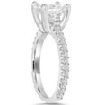 thumbnail image 3 of Pompeii Princess Cut Diamond 1 1/3 ct Engagement Ring 14k White Gold (GH,SI), 3 of 3