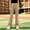 Khaki, variant on Girls Flare Cargo Pants Casual High Waist Pull On Stretch Kids Wide Leg Pants Khaki 5-14