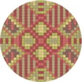 thumbnail image 1 of Ahgly Company Machine Washable Indoor Round Transitional Grapefruit Red Area Rugs, 7' Round, 1 of 7