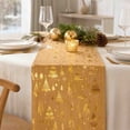 thumbnail image 6 of 2026 Christmas Home Party Decoration 28x275cm Christmas Table Runner Gold Foil Christmas Tree Print Holiday Table Runner Decorative Table Linen For Xmas Dinner Party Home Kitchen Dining, 6 of 7