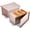 Gold, variant on Pullman Loaf Pan with Lid, 1 lb Dough Capacity Non-Stick Bakeware for Baking Bread, Carbon Steel Corrugated Bread Toast Box Mold with Cover for Baking Bread, Gold