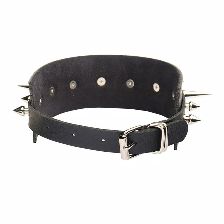 Punk Goth Emo Rock Spike Dog Collar Choker Chain Necklace