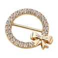 thumbnail image 4 of Rongfmy 4xRibbon Slider DIY Bridal Chic Craft Rhinestone Buckle for Belt Hairbow Girls Aureate Round, 4 of 9