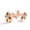 Color 4, variant on Men's Classic Stainless Steel, Cartoon Hedgehog Pattern Cufflinks Business Wedding Shirts, Rose Gold