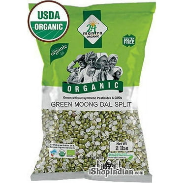 24 Mantra Organic Moong Split (Split Mung Beans) - 2 lbs