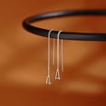 thumbnail image 5 of 925 Sterling Silver Chain Threader Earrings Dangle for Women Teens Long Dangle Earrings Line Earrings Tassel, 5 of 10