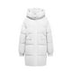 thumbnail image 4 of Parkas de manga larga para mujer, abrigo informal holgado de invierno a la moda con bolsillos de color y cremallera, abrigo largo reversible de algodón para mujer, 4 of 5