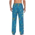 thumbnail image 2 of GZHJMY Van Gogh Starry Sky Men's Pajama Pants, Soft and Comfortable Lounge Sleep Bottoms with Pockets, Men's Sleepwear with Custom Print, XX-Large, 2 of 7