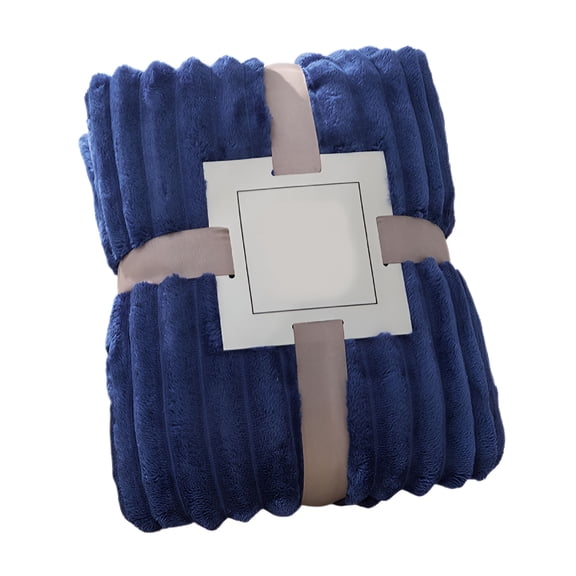 AUQ Cozy Fluffy Faux Fur Throw Blanket for Couch,Lightweight Cozy Soft Cream Queen Throw Blankets for Sofa Bed Living Room,40X60 Inches Dark Blue
