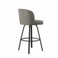 thumbnail image 5 of Steve Silver Anaheim Gray Metal 30" Swivel Bar Chair, 5 of 5