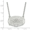 thumbnail image 2 of 10k White Gold LogoArt Jacksonville State University Large Pendant 18 inch Necklace Q1W010JAC-18, 2 of 5