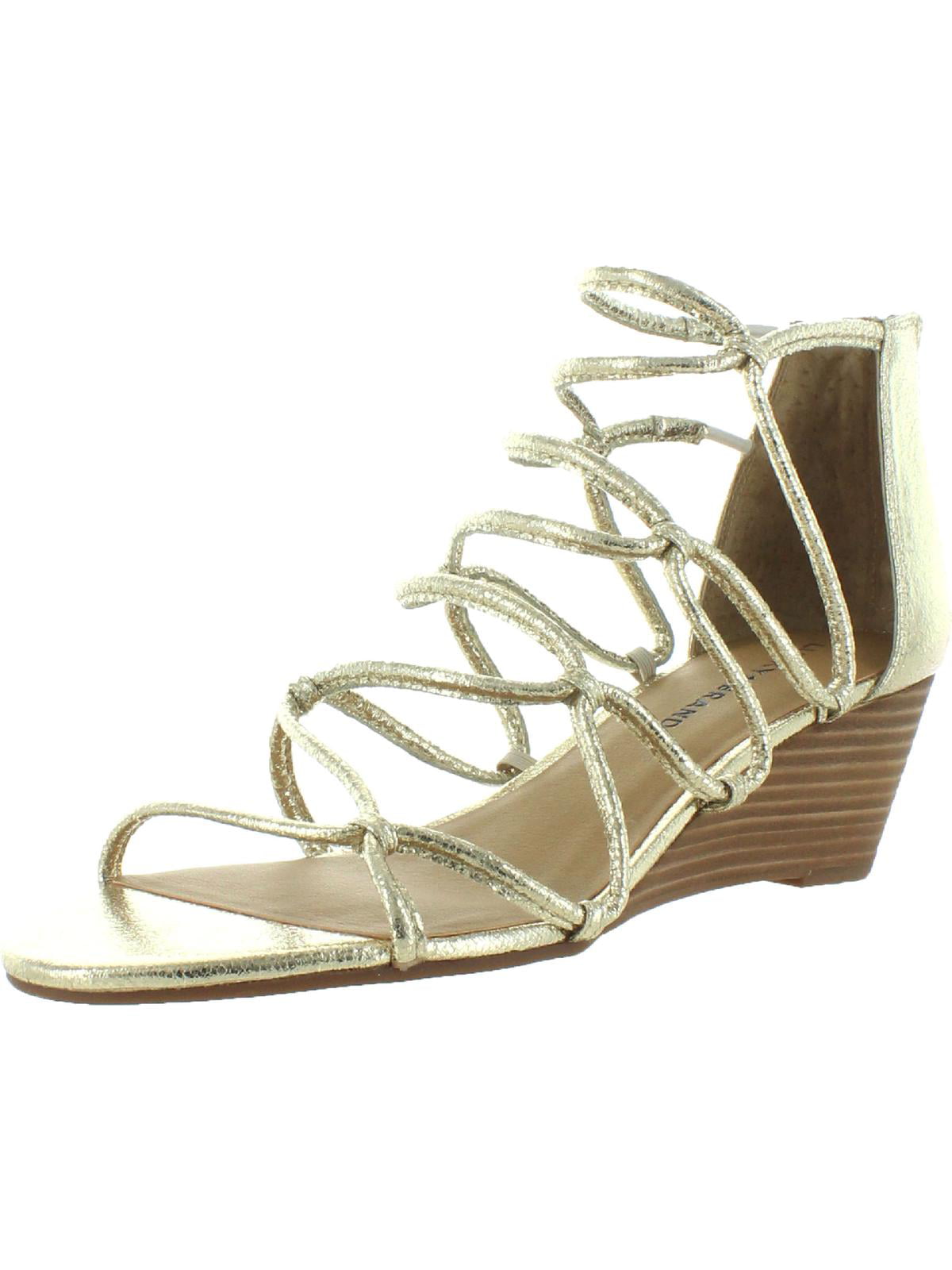 Details about   Lucky Brand Women's Jilses Positano Ankle-High Leather Wedged Sandal 