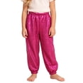 thumbnail image 5 of Ltctricy Toddler Girls Boys Sequin Pants Kids Sparkly Dance Pants Elastic Waisted Jogger Pants Fall Clothes(Hot Pink,3-4 Years), 5 of 5