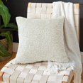 thumbnail image 5 of Sorra Home  Indoor Soft-Textured Knife Edge Square Pillow 20 in - Zazzle Taupe, 5 of 5