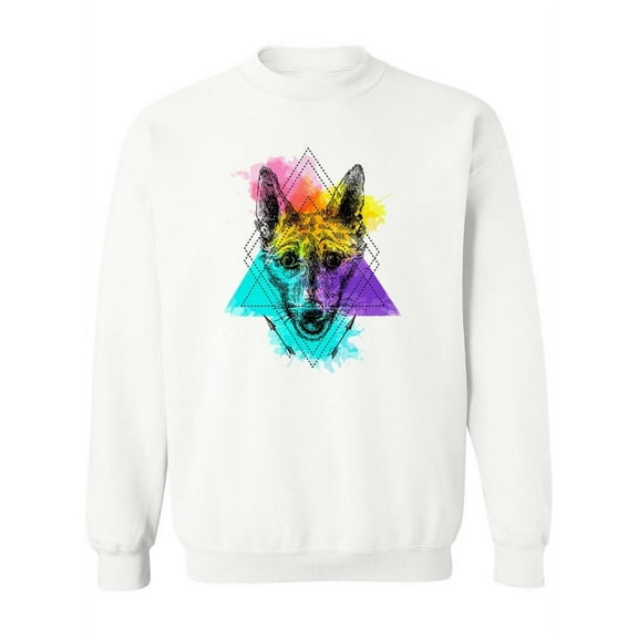 Trendy Coyote Design. Sweatshirt Women -Image by Shutterstock, Female 4X-Large