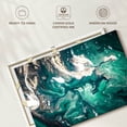 thumbnail image 6 of Elephant Stock Abstract Teal Wall Art - Horizontal Canvas Wall Art - Living Room Wall Decor - Abstract Canvas - Teal And Turquoise Decor - 12" x 8", 6 of 8