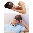 thumbnail image 5 of (Pack of 12) Eye Mask Sleep Masks Sleeping Mask Blindfold Eye Cover Team Building Games Party with Nose Pad and Adjustable Strap for Women Men Kids 4 Layers Black All Age Use, 5 of 8
